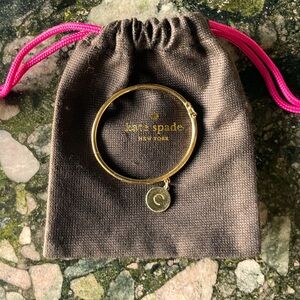 Boutique item Katespade “C” one in a million bangle